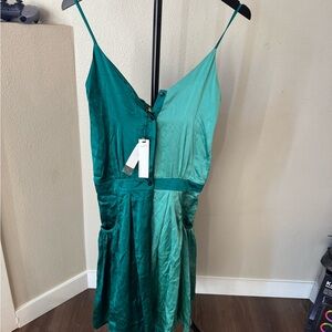 Elegant Teal Ombre Dress